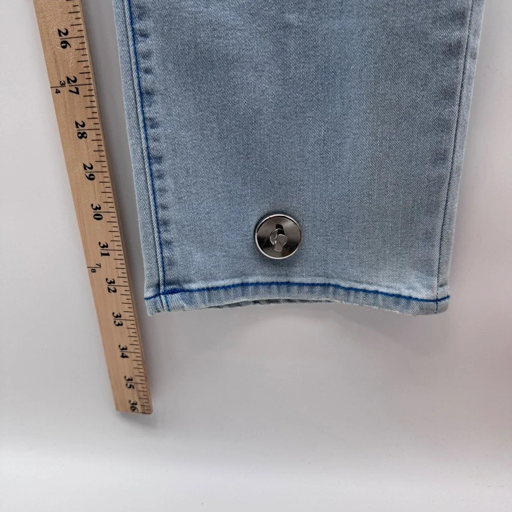 True Religion Ricky Straight Jeans Mens 34 Light Blue NWT